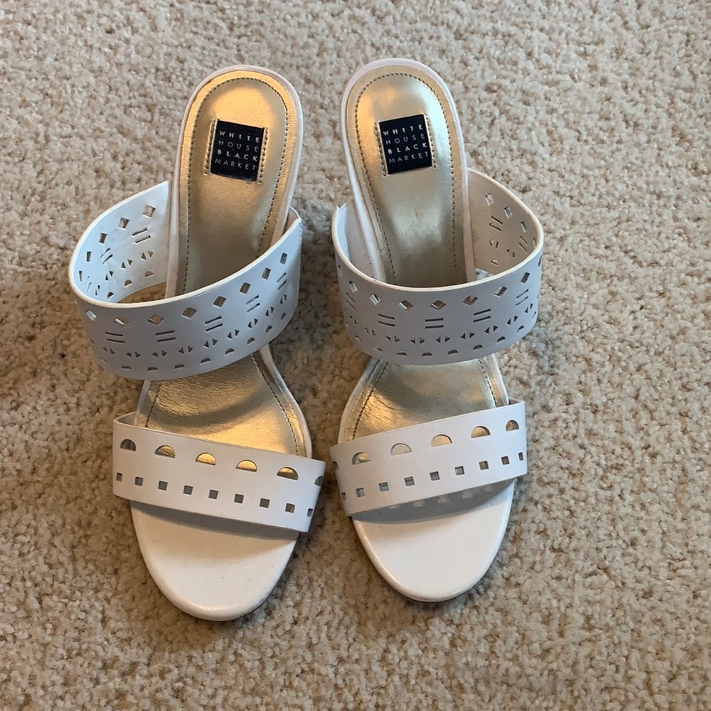 White House Black Market Open-Toed Heel Shoes